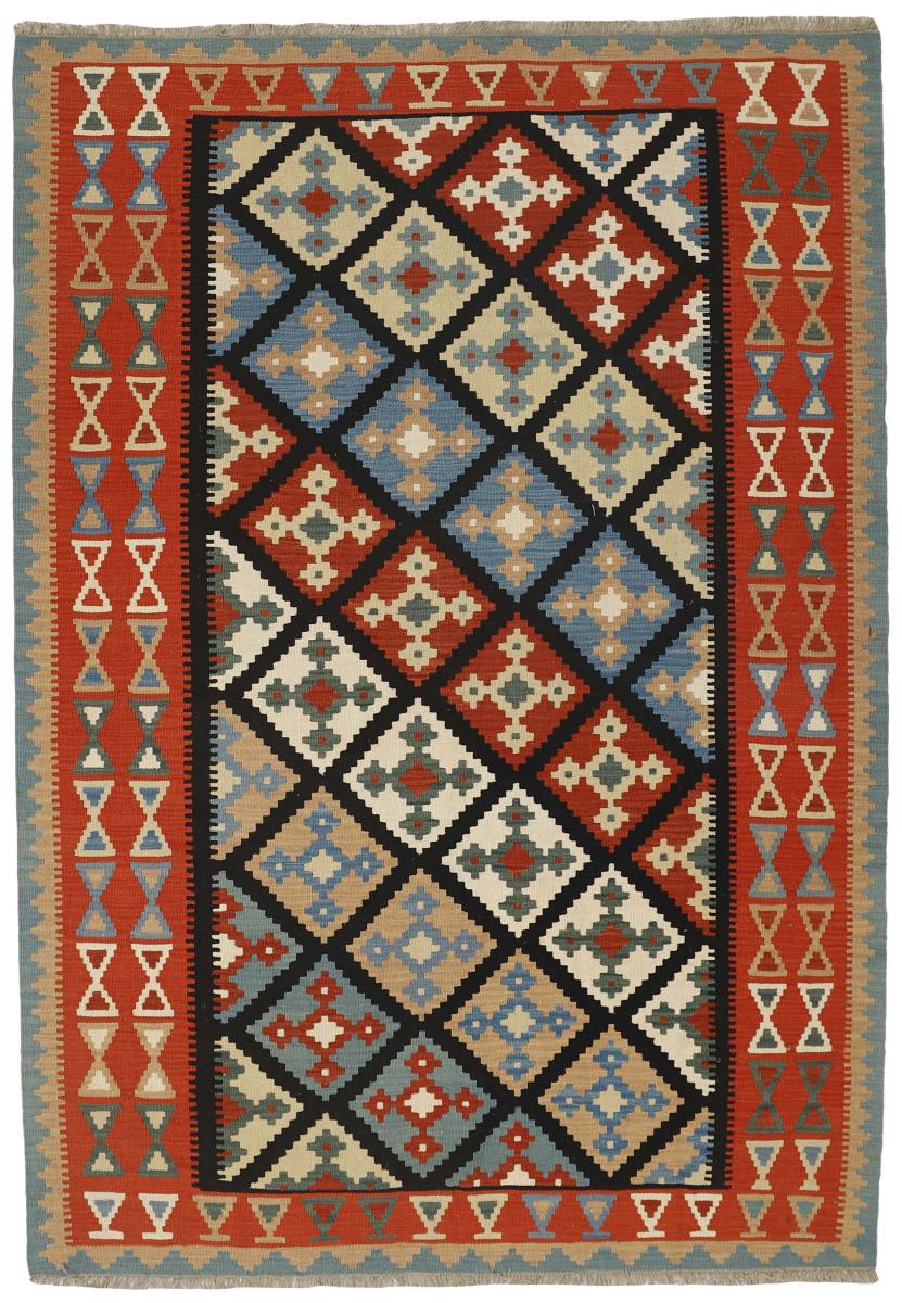 Tapete persa Kilim Fars 298x204 298x204, Tapete persa Tecido à mão