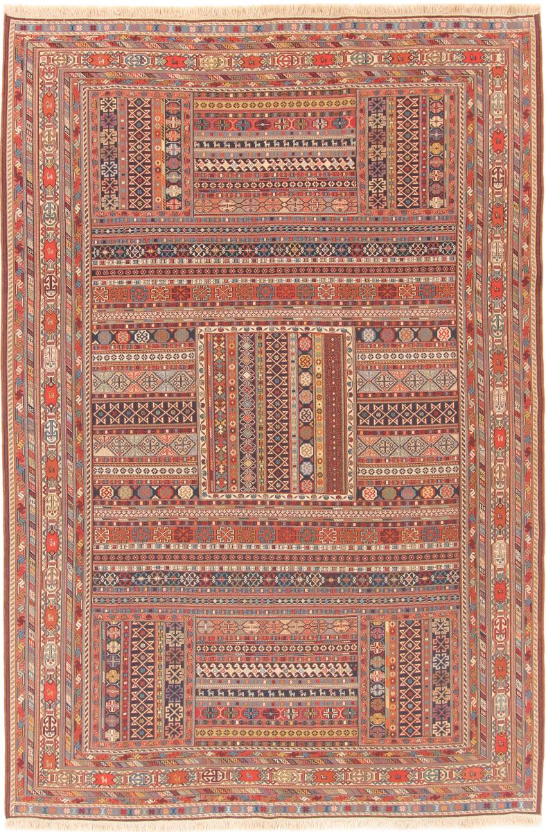 Tapete persa Kilim Soozani 296x203 296x203, Tapete persa Tecido à mão