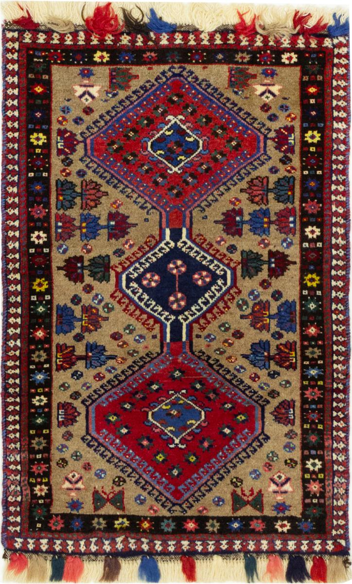 Persian Rug Yalameh 86x73 86x73, Persian Rug Knotted by hand