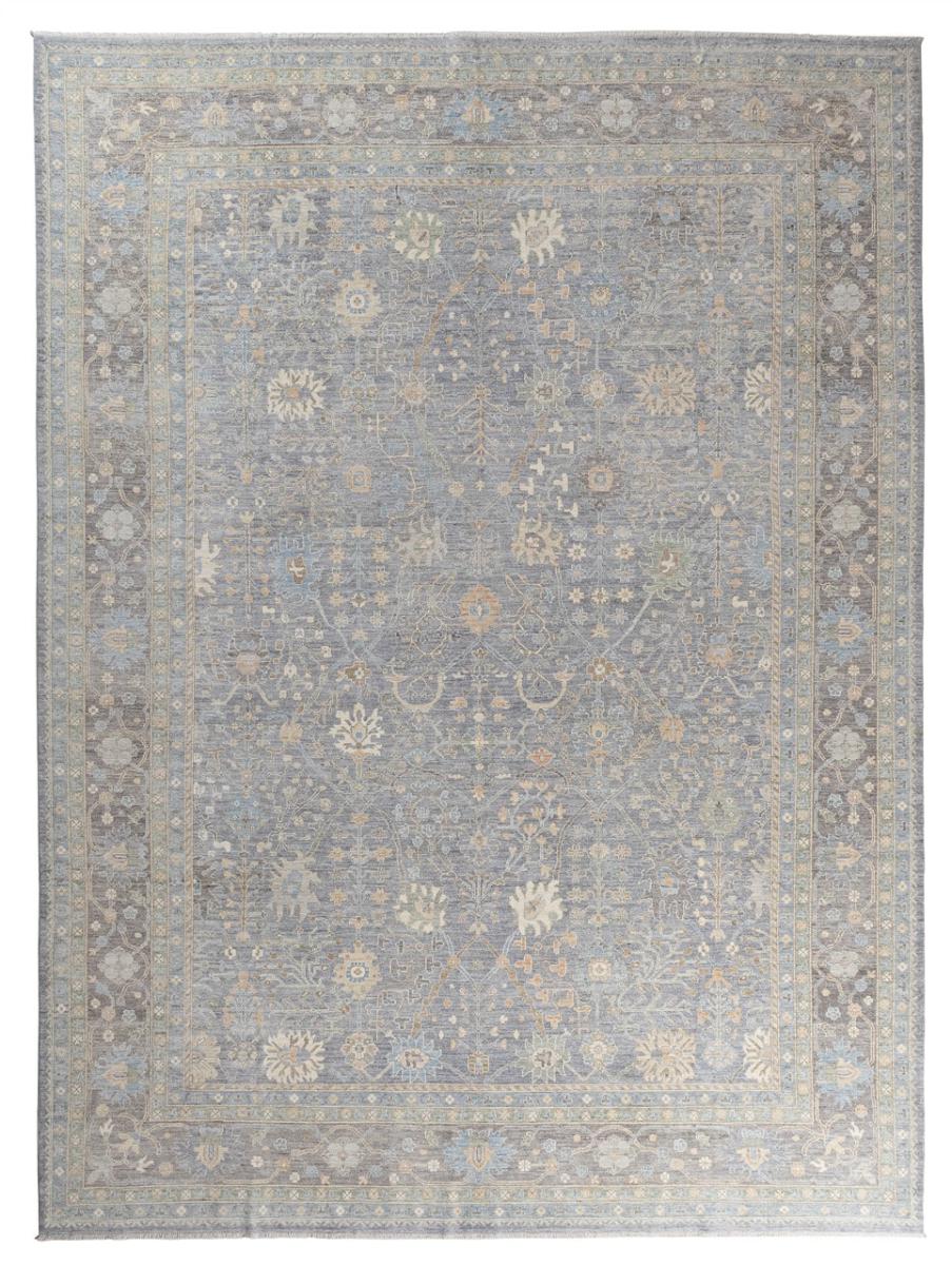 Afghan rug Usak Ozbeki 17'9"x13'2" 17'9"x13'2", Persian Rug Knotted by hand