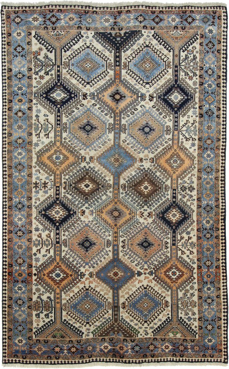 Persisk tæppe Yalameh 239x150 239x150, Persisk tæppe Knyttet i hånden