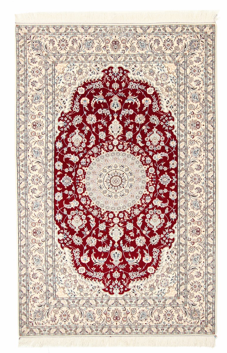 Perzsa szőnyeg Nain 6La  198x130 198x130, Perzsa szőnyeg Kézzel csomózva