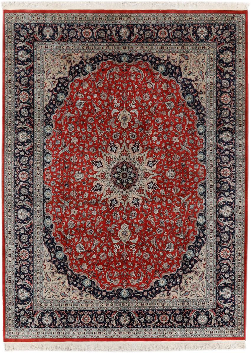 Tapis chinois Kashan 374x276 374x276, Tapis persan Noué à la main