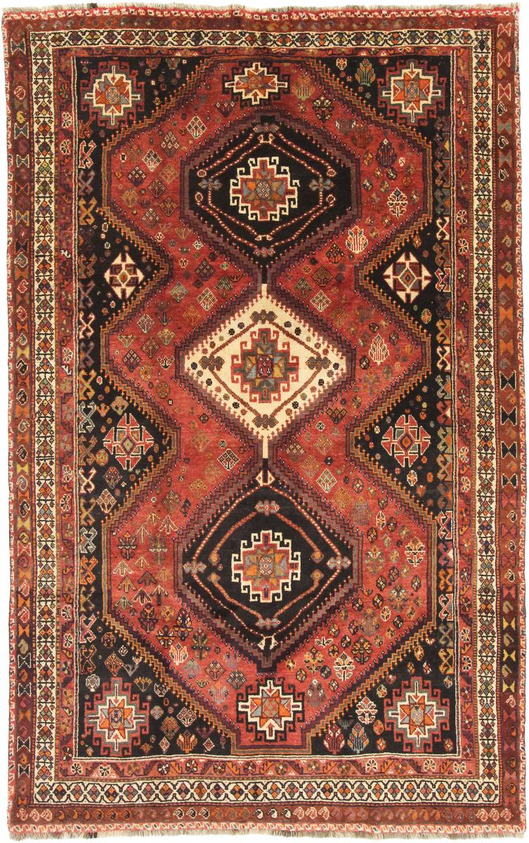 Persian Rug Shiraz 266x169 266x169, Persian Rug Knotted by hand