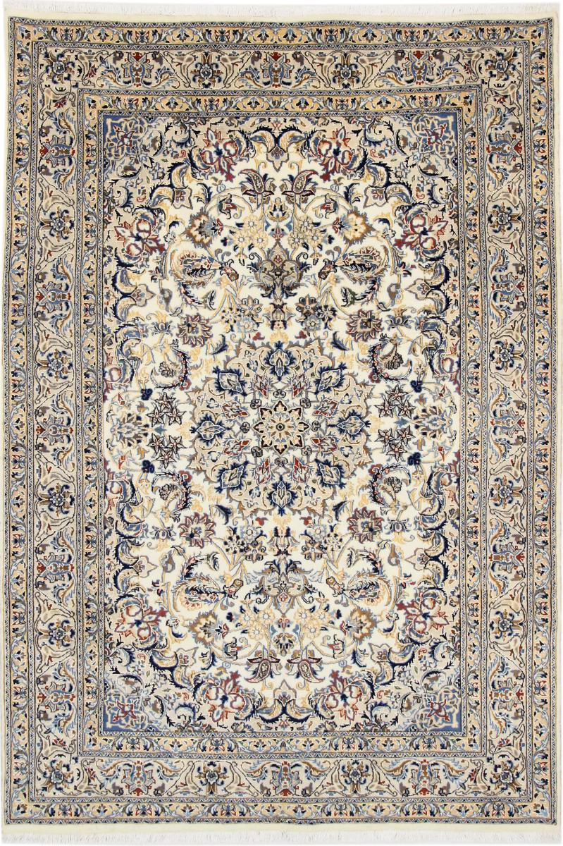 Persisk tæppe Nain 289x194 289x194, Persisk tæppe Knyttet i hånden