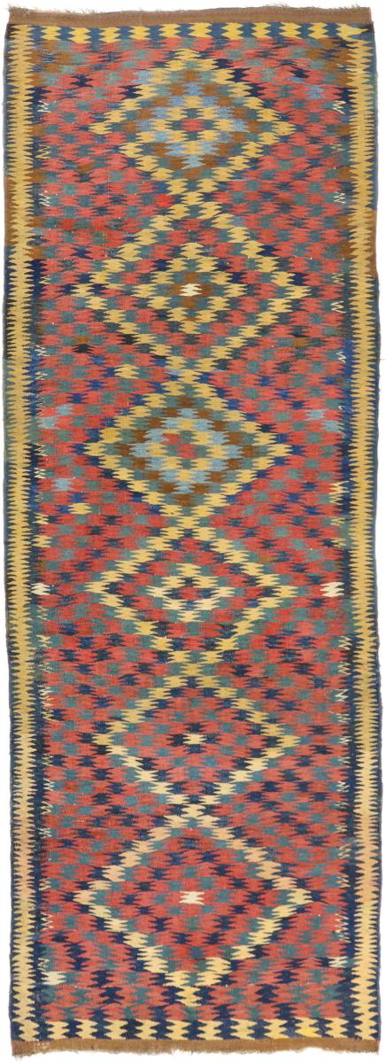 Tapete persa Kilim Fars Antigo 329x115 329x115, Tapete persa Tecido à mão