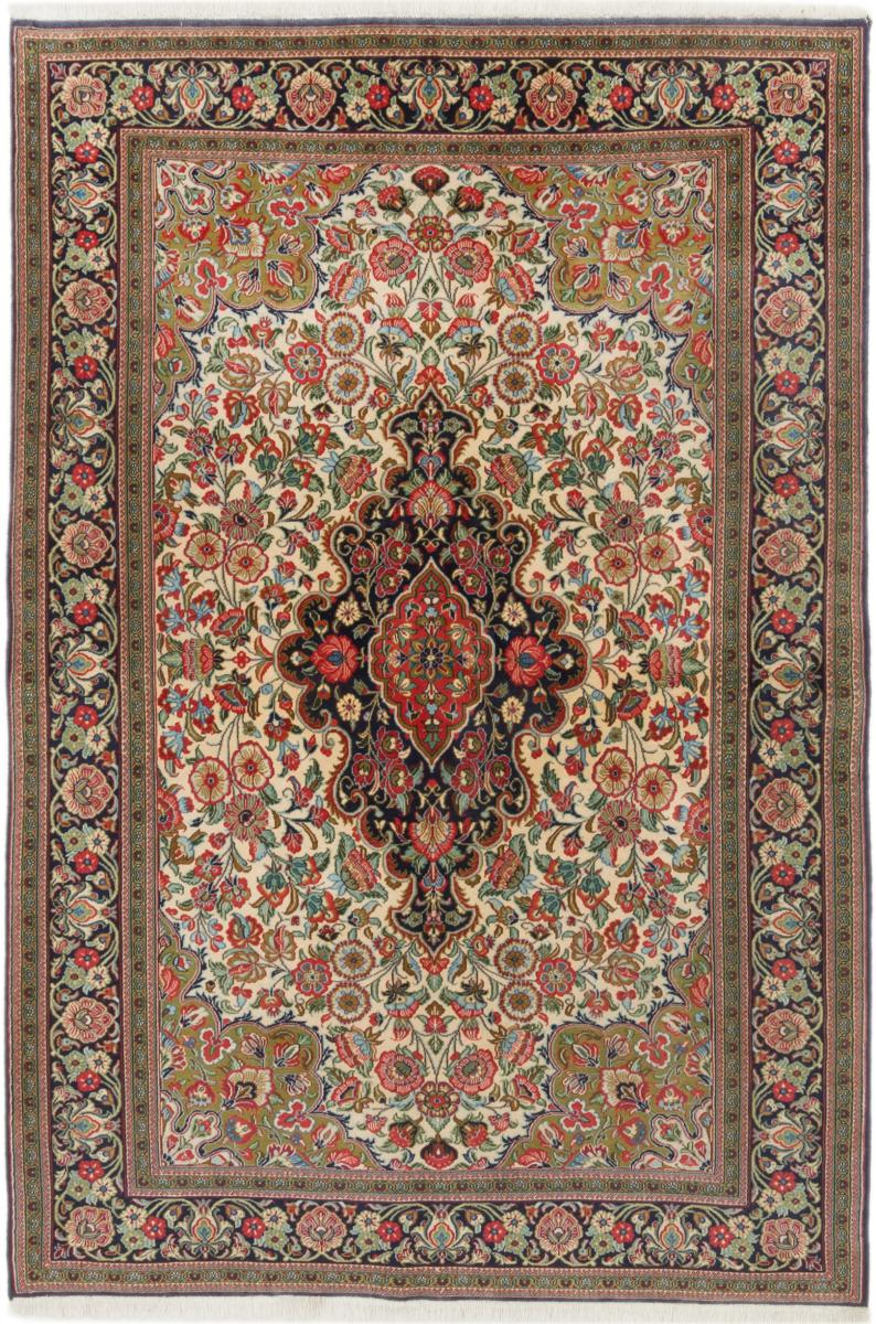 Tapis persan Ghom 218x146 218x146, Tapis persan Noué à la main