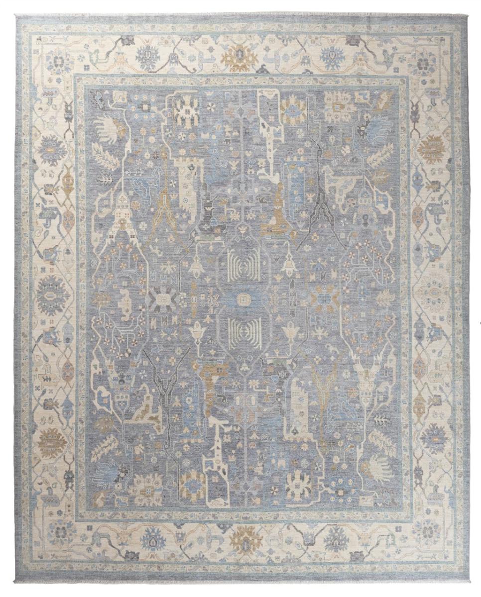 Alfombra afgana Usak Ozbeki 451x361 451x361, Alfombra persa Anudado a mano