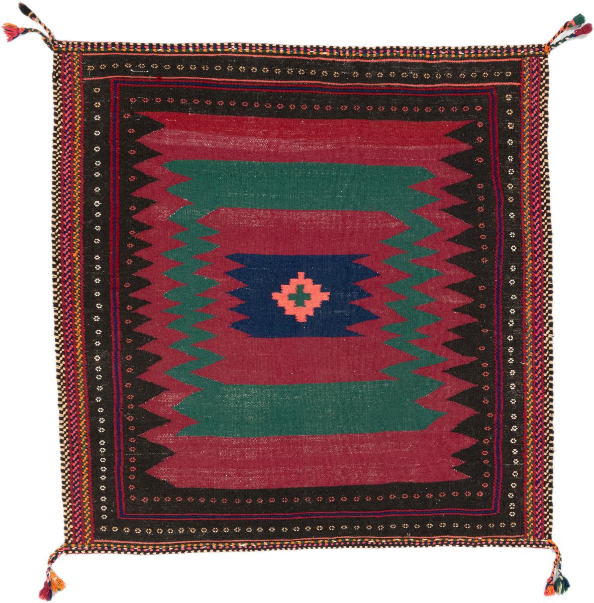 Tapete persa Kilim Fars 119x125 119x125, Tapete persa Tecido à mão