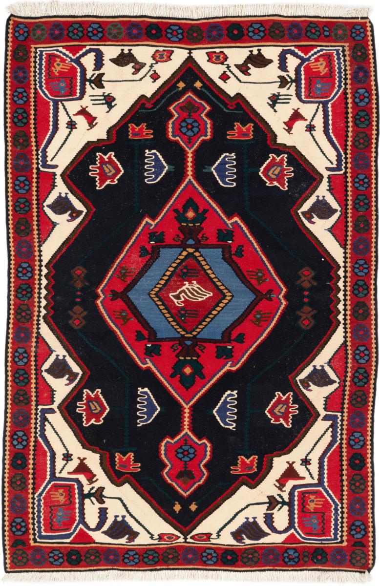 Tapete persa Kilim Fars Senneh 169x114 169x114, Tapete persa Atado à mão