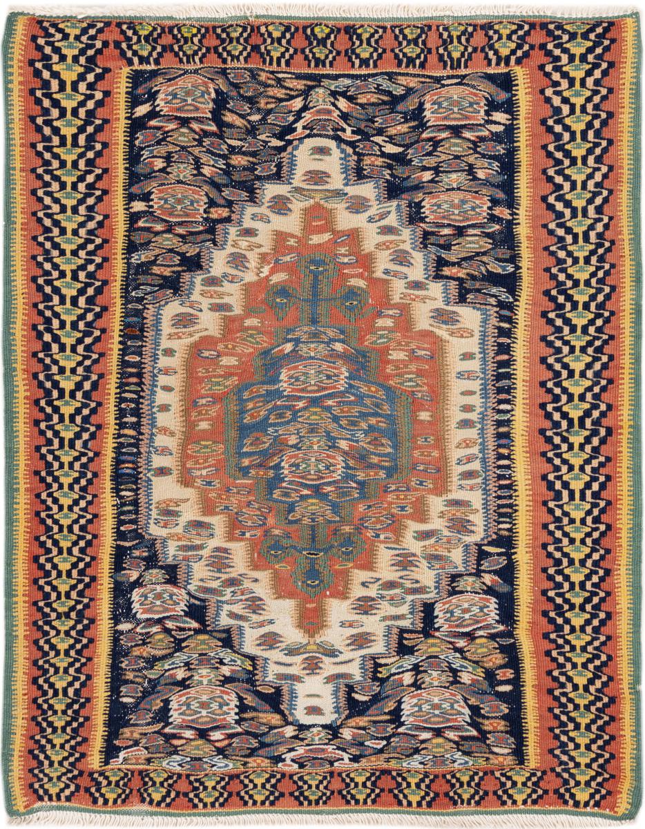 Tapete persa Kilim Senneh 92x74 92x74, Tapete persa Atado à mão