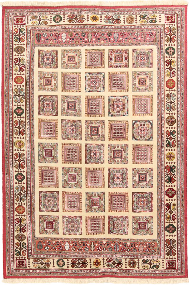 Tapete persa Kilim Soozani Nimbaft 221x146 221x146, Tapete persa Tecido à mão