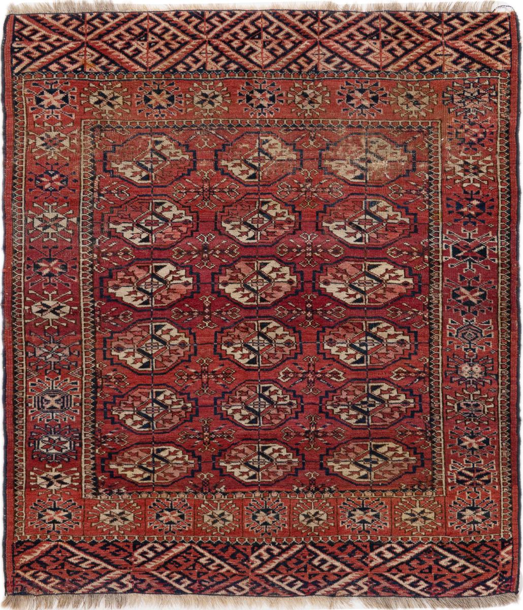 Persisk teppe Turkaman Gammel 118x102 118x102, Persisk teppe Knyttet for hånd