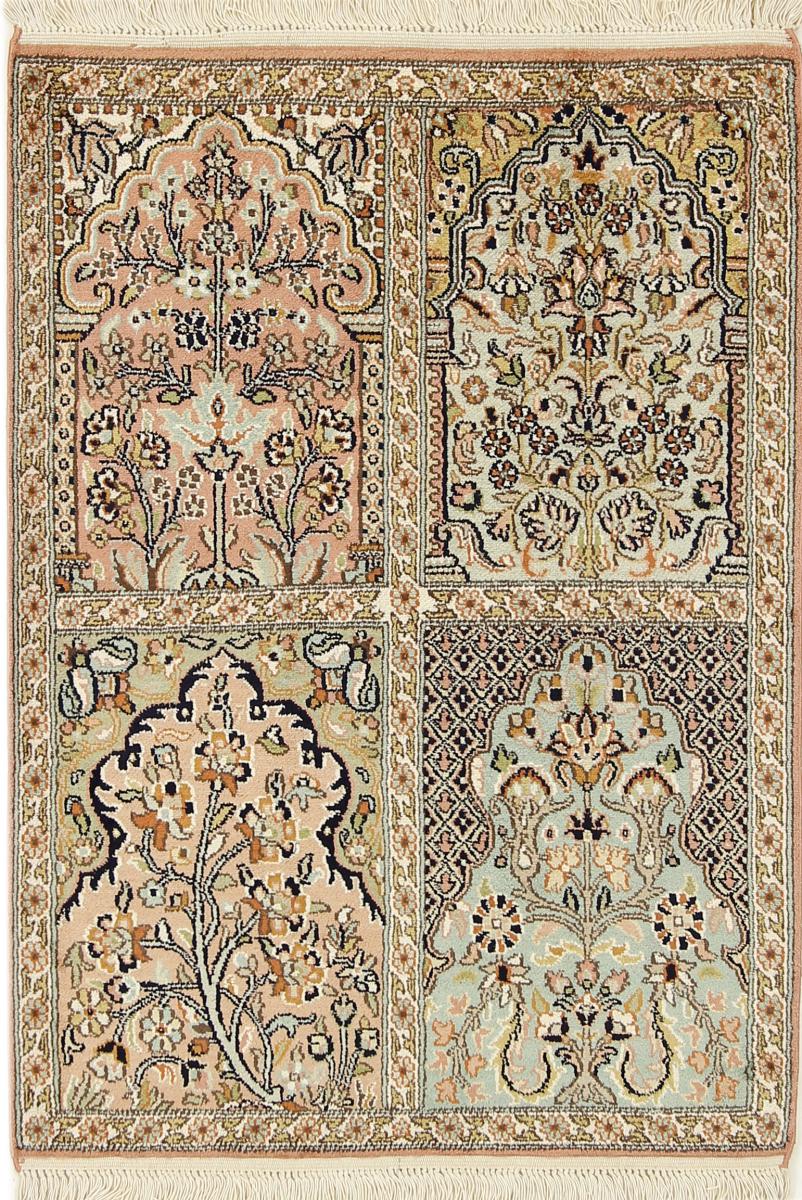 Indisk matta Kashmir Silke 94x68 94x68, Persisk matta Knuten för hand