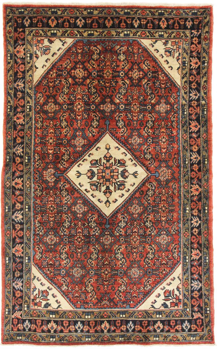 Persian Rug Hosseinabad 6'11"x4'4" 6'11"x4'4", Persian Rug Knotted by hand