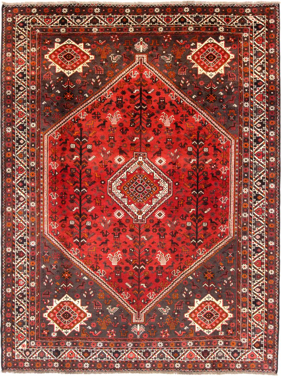 Persisk tæppe Shiraz 299x195 299x195, Persisk tæppe Knyttet i hånden