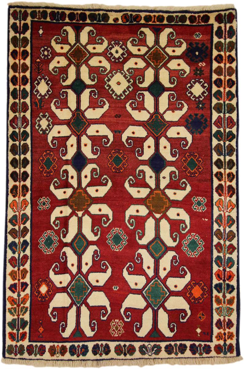 Persisk tæppe Shiraz 204x126 204x126, Persisk tæppe Knyttet i hånden