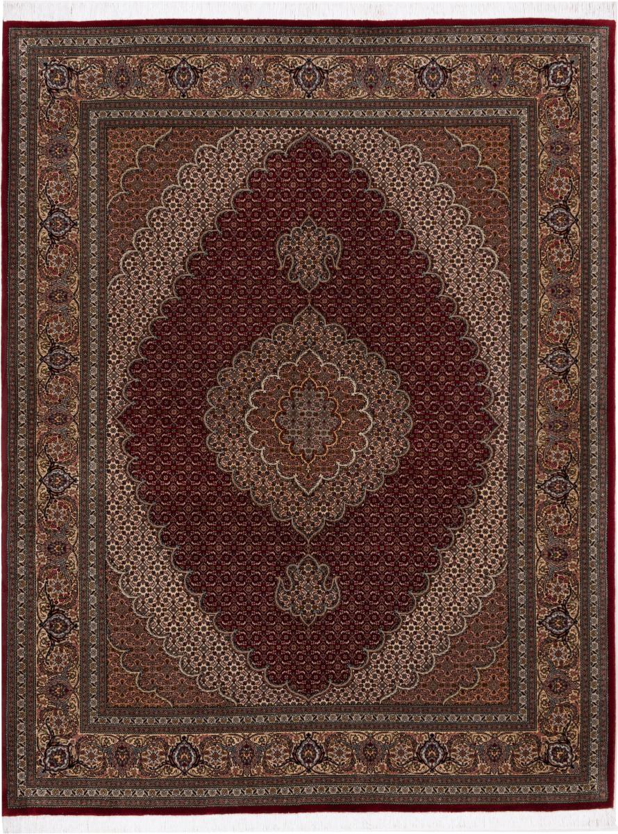 Tappeto persiano Tabriz 50Raj Ordito in Seta 199x152 199x152, Tappeto persiano Annodato a mano
