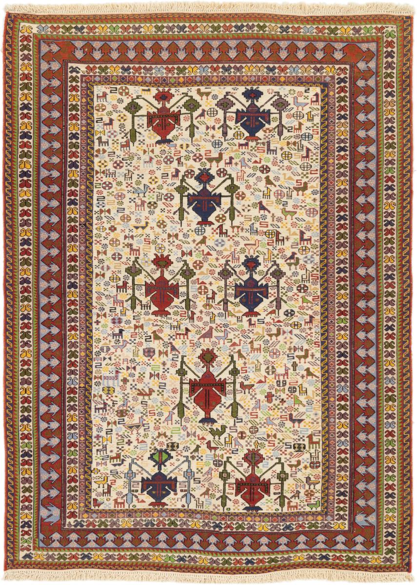 Tapete persa Kilim Fars 164x114 164x114, Tapete persa Tecido à mão