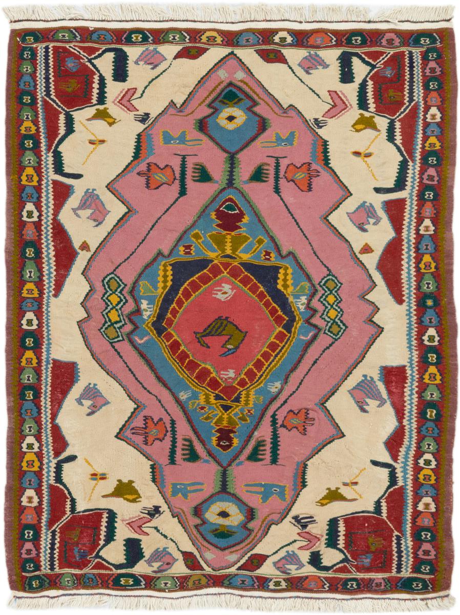 Perzsa szőnyeg Kilim Fars Senneh 142x113 142x113, Perzsa szőnyeg Kézzel csomózva