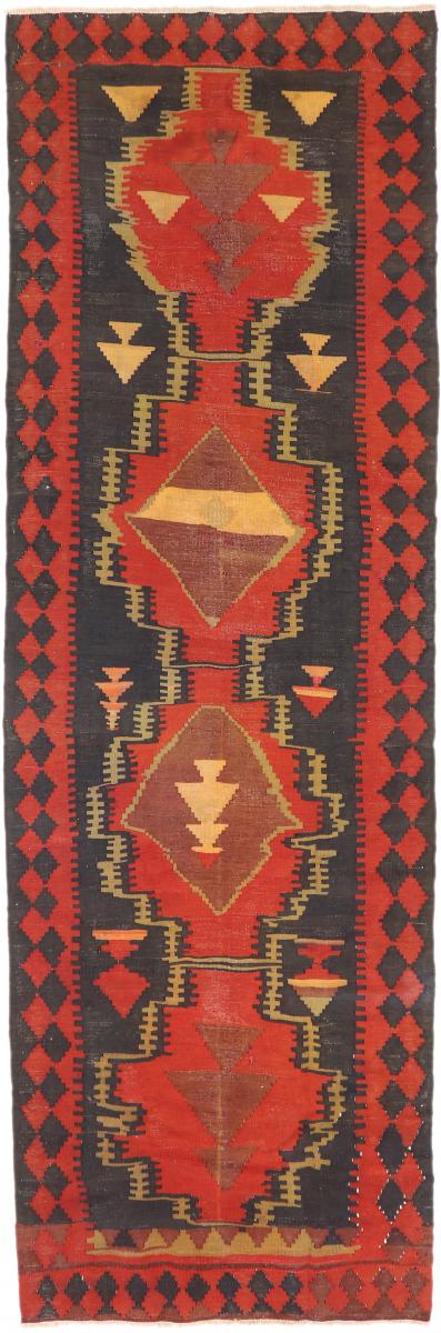 Tapete persa Kilim Fars Azerbaijan Antigo 393x128 393x128, Tapete persa Tecido à mão