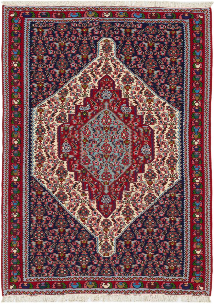 Tapete persa Kilim Fars Senneh 166x121 166x121, Tapete persa Atado à mão