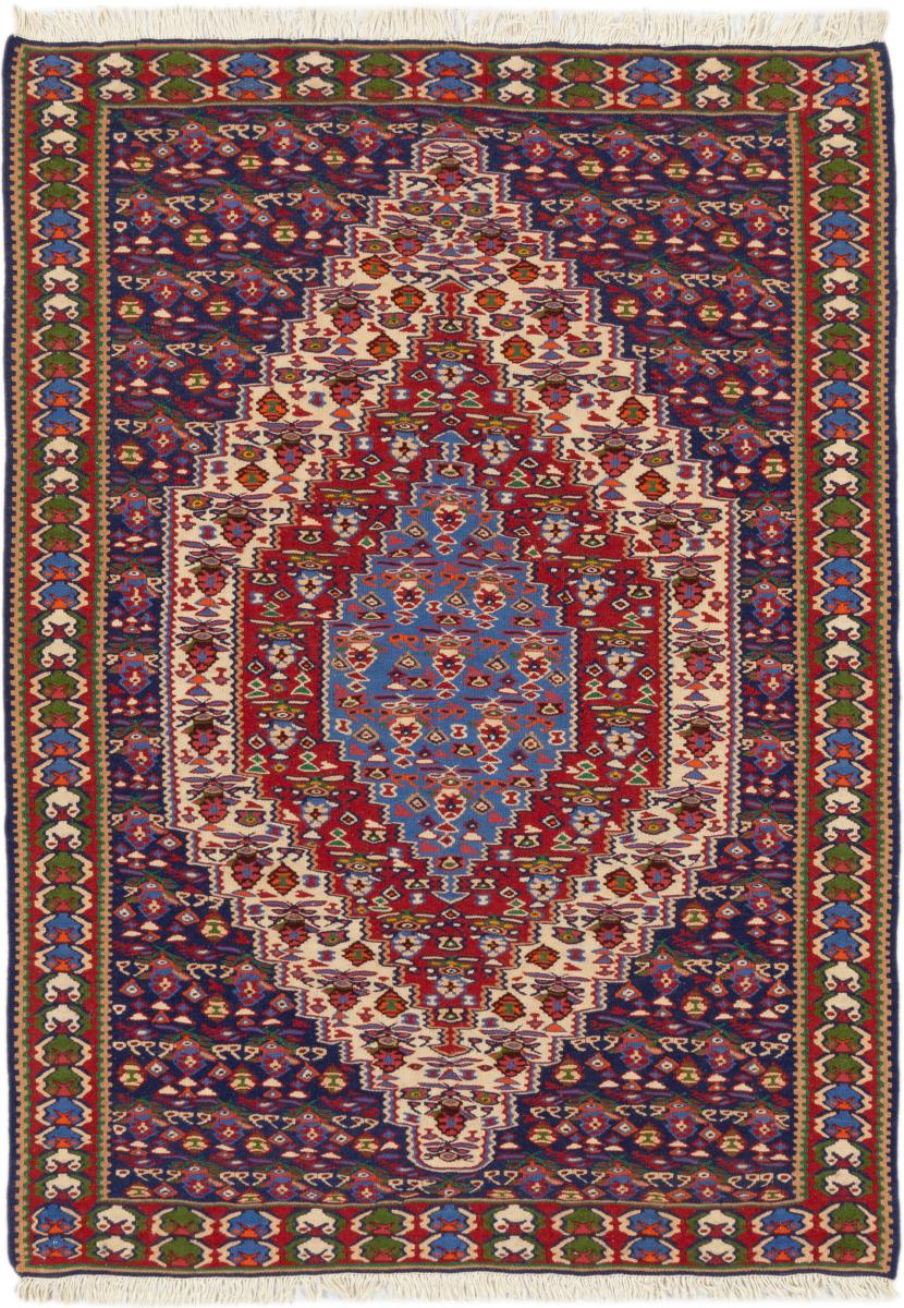 Tapete persa Kilim Fars Senneh 149x109 149x109, Tapete persa Atado à mão