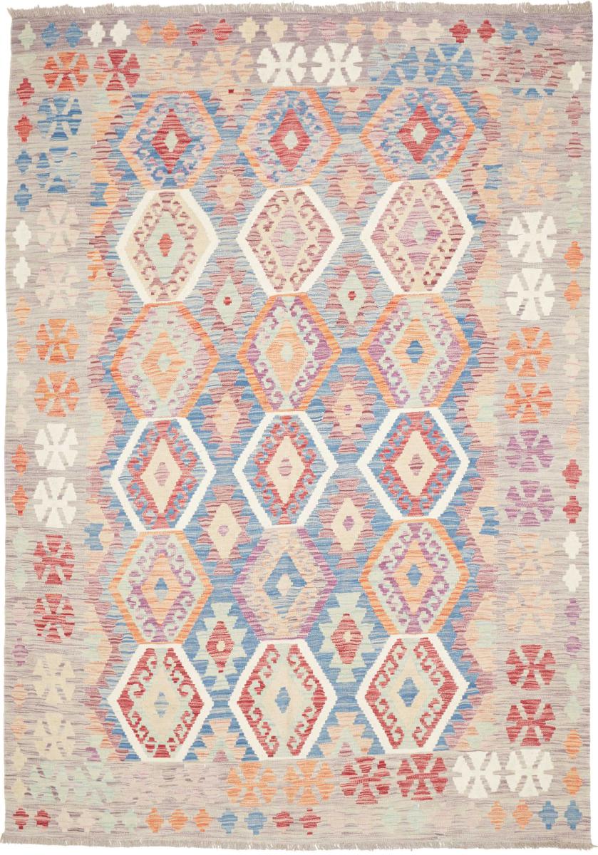 Tapis afghan Kilim Afghan 259x179 259x179, Tapis persan Tissé à la main
