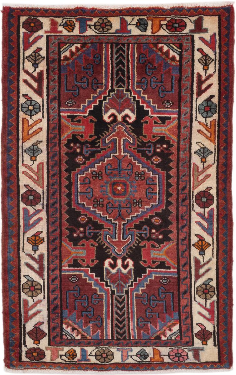 Tapis persan Tuyserkan 131x86 131x86, Tapis persan Noué à la main