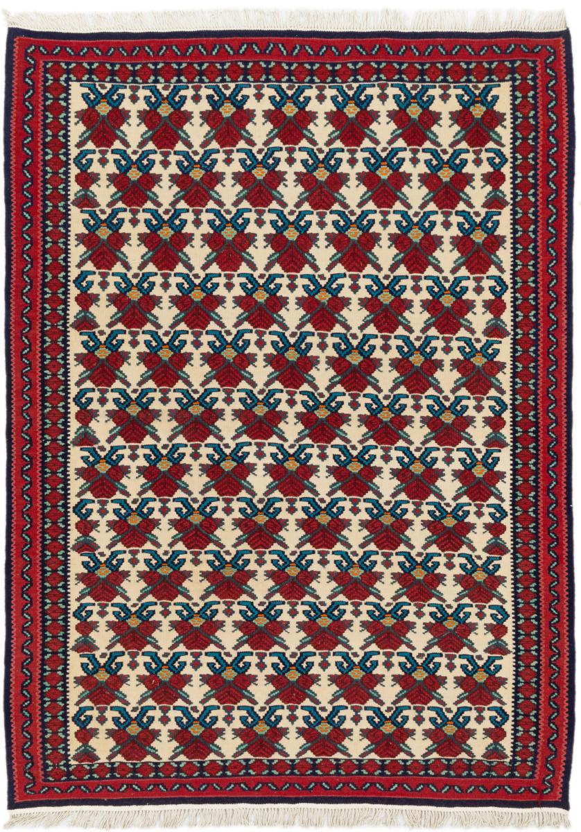 Tapete persa Kilim Fars Senneh 156x119 156x119, Tapete persa Atado à mão