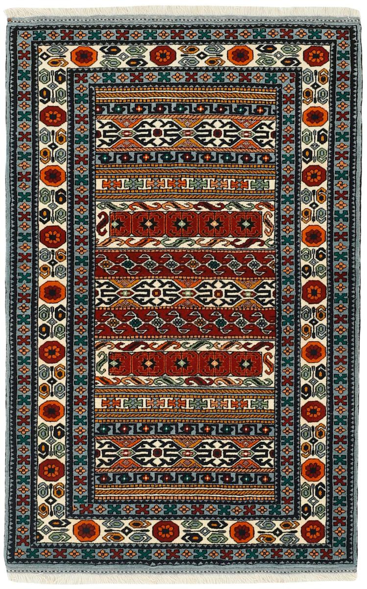 Perzsa szőnyeg Turkaman 157x105 157x105, Perzsa szőnyeg Kézzel csomózva
