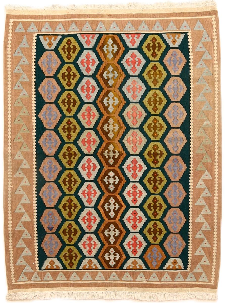 Persian Rug Kilim Fars 129x101 129x101, Persian Rug Woven by hand