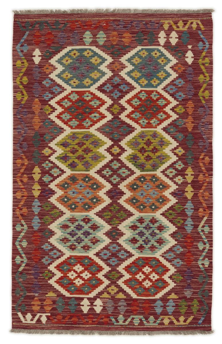 Covor afgan Chilim Afghan 196x124 196x124, Covor persan Lucrate de mână