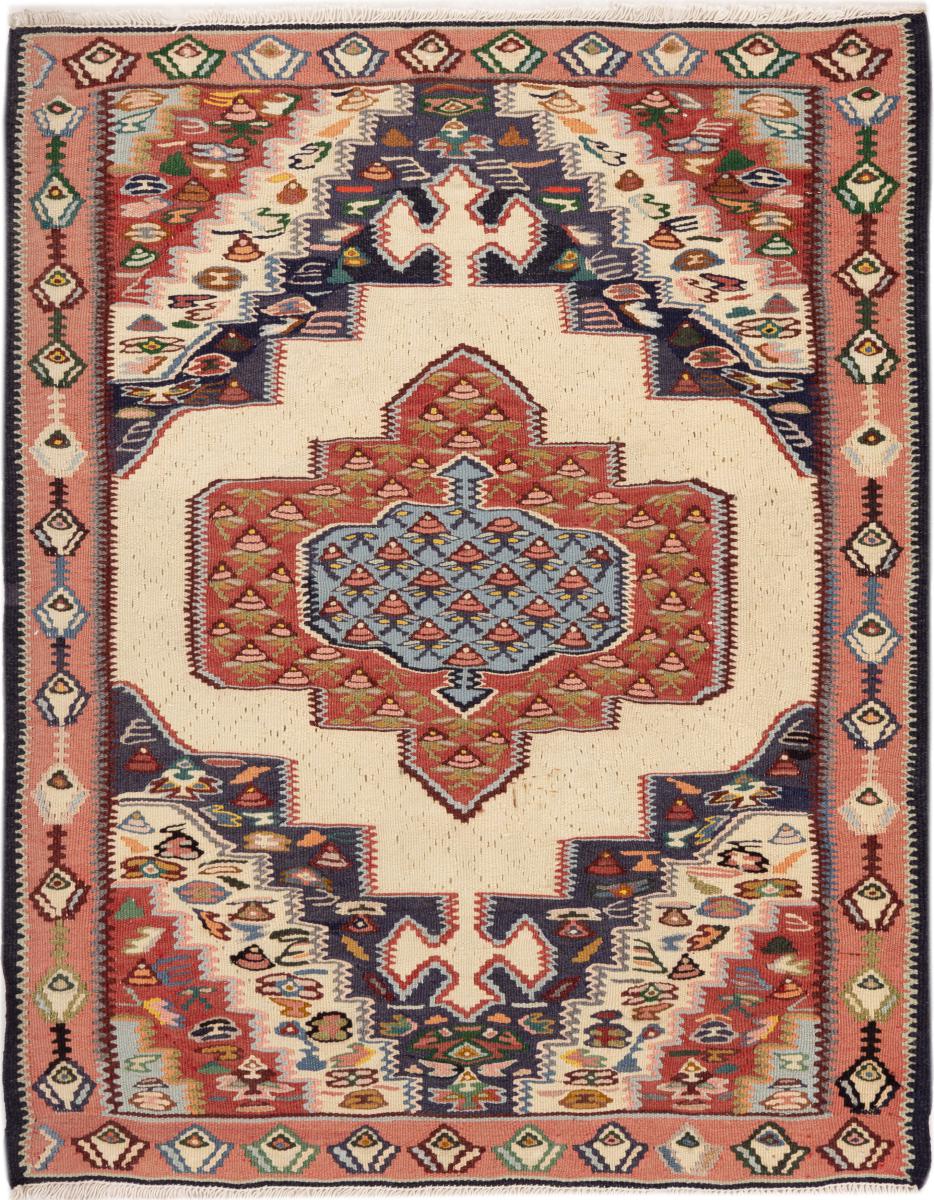 Persisk tæppe Kelim Senneh 101x78 101x78, Persisk tæppe Knyttet i hånden