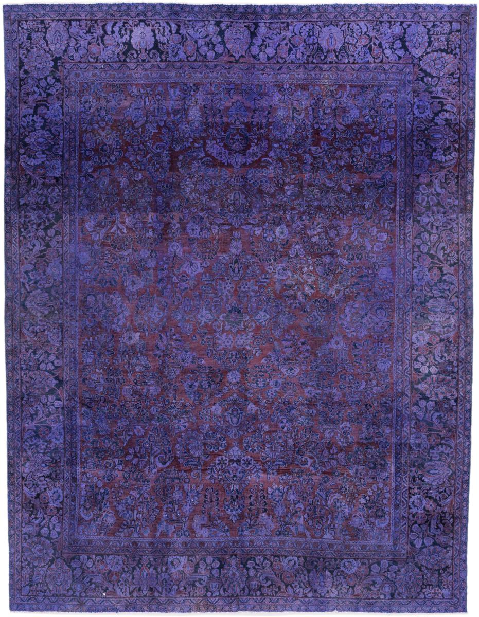 Persian Rug Sarouk Colored 11'4"x8'8" 11'4"x8'8", Persian Rug Knotted by hand