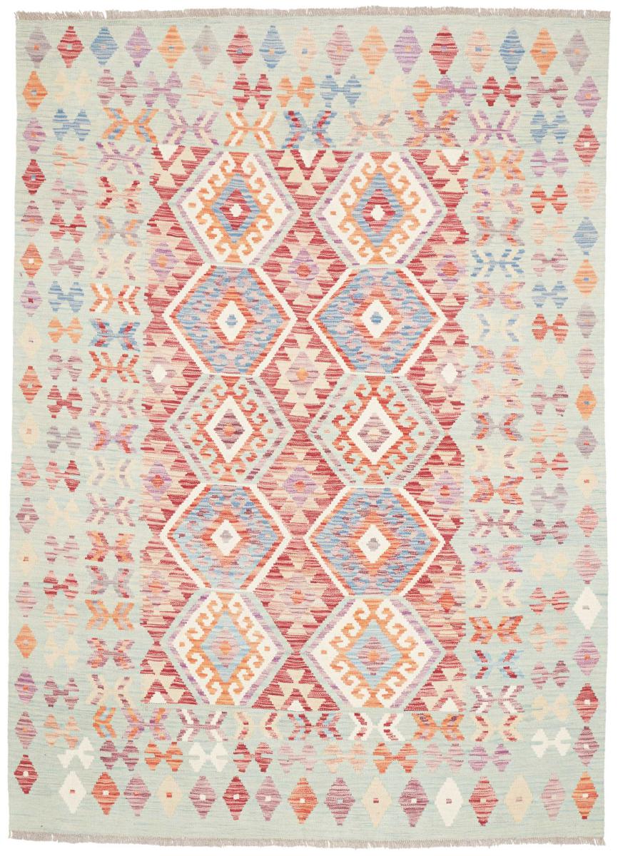 Tapis afghan Kilim Afghan 236x169 236x169, Tapis persan Tissé à la main