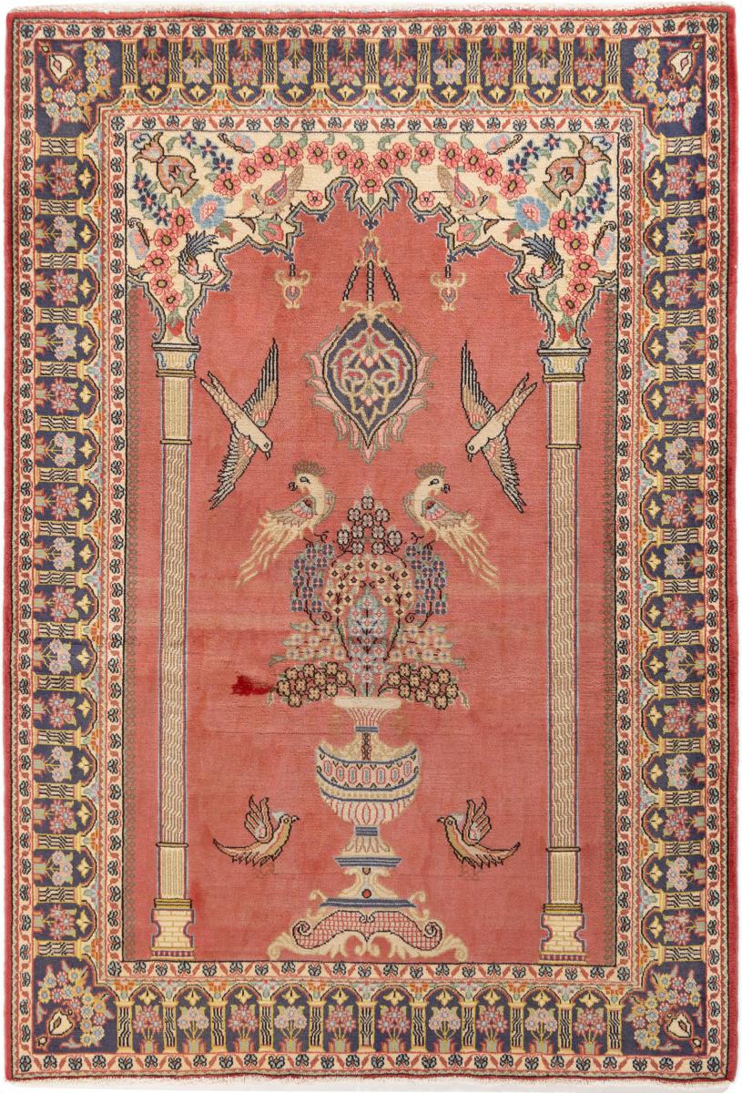 Persian Rug Qum Kork 193x132 193x132, Persian Rug Knotted by hand