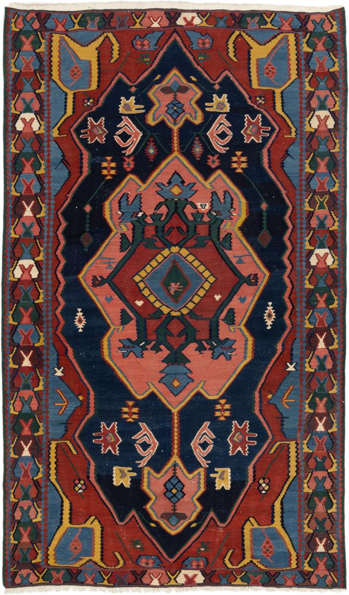 Tapete persa Kilim Fars Senneh 209x126 209x126, Tapete persa Atado à mão