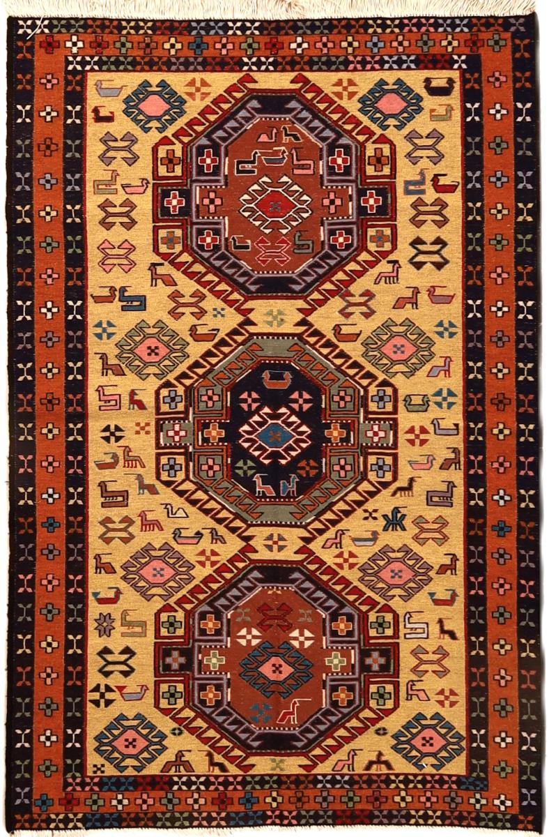 Persian Rug Kilim Fars 148x101 148x101, Persian Rug Woven by hand