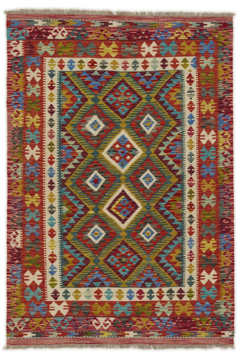 Afghansk tæppe Kelim Afghan 186x130 186x130, Persisk tæppe Håndvævet