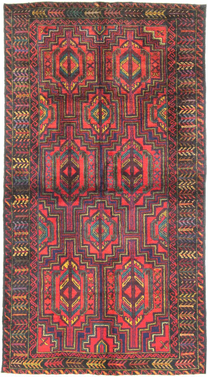 Afghan rug Baluch 6'5"x3'5" 6'5"x3'5", Persian Rug Knotted by hand