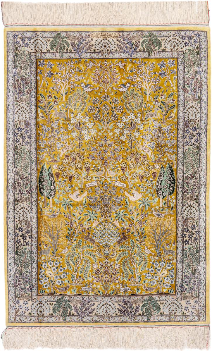 Alfombra persa Nain 6La de Seda 147x102 147x102, Alfombra persa Anudado a mano