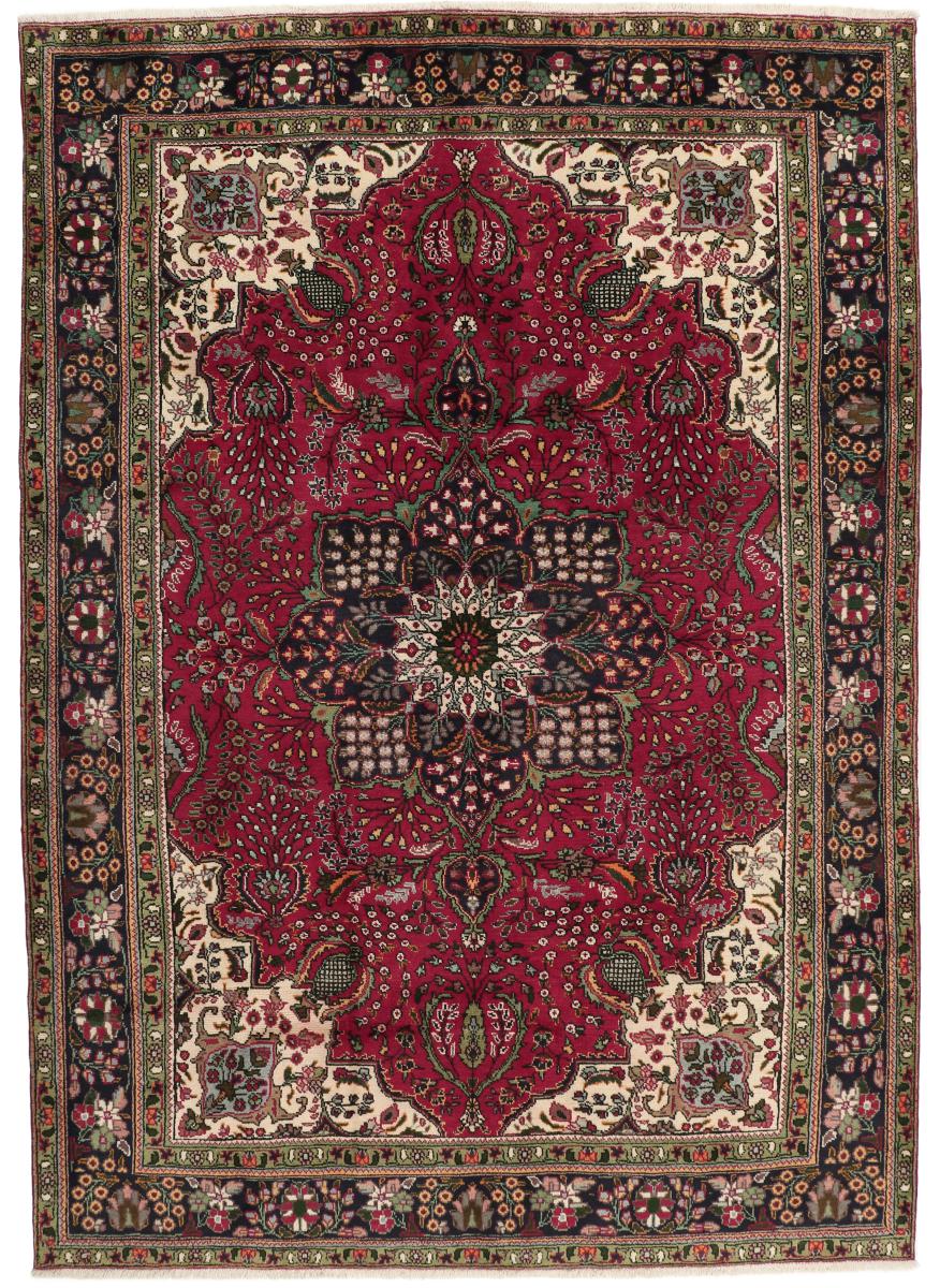 Tapete persa Tabriz 299x215 299x215, Tapete persa Atado à mão