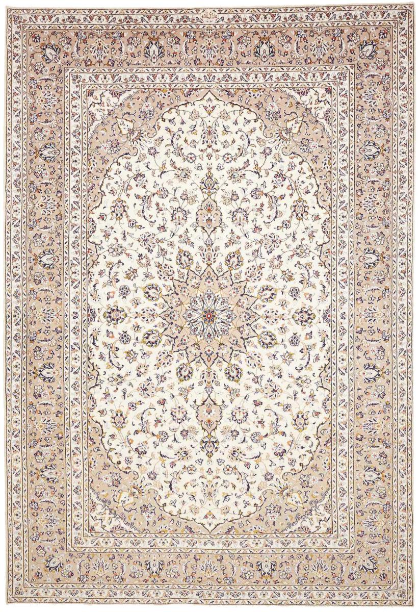 Persisk tæppe Keshan 354x242 354x242, Persisk tæppe Knyttet i hånden