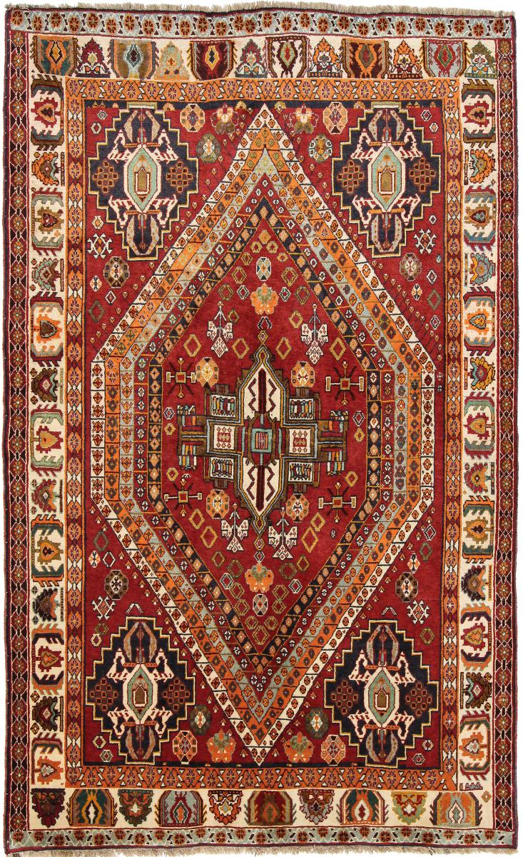 Persisk tæppe Ghashghai 254x156 254x156, Persisk tæppe Knyttet i hånden