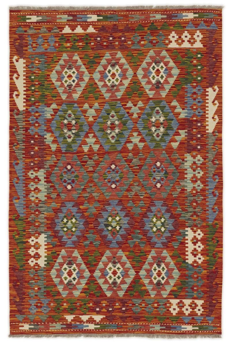 Alfombra afgana Kilim Afghan 201x133 201x133, Alfombra persa Tejido a mano