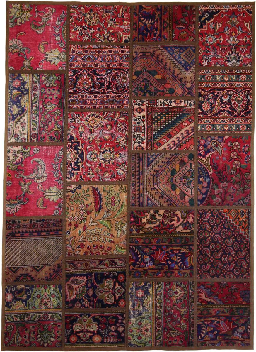 Persian Rug Patchwork 238x173 238x173, Persian Rug Knotted by hand