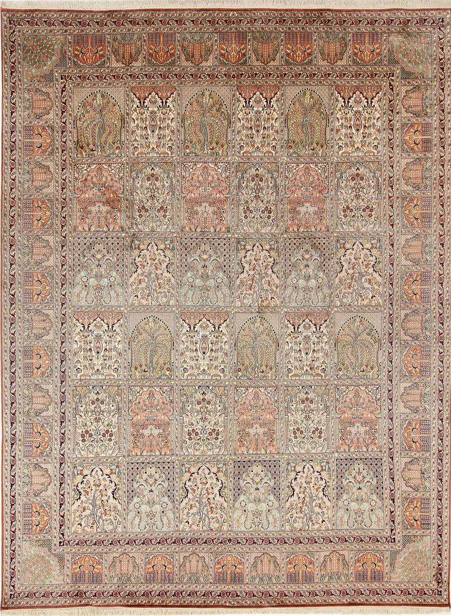 Tapis indien Cachemire Soie 328x247 328x247, Tapis persan Noué à la main