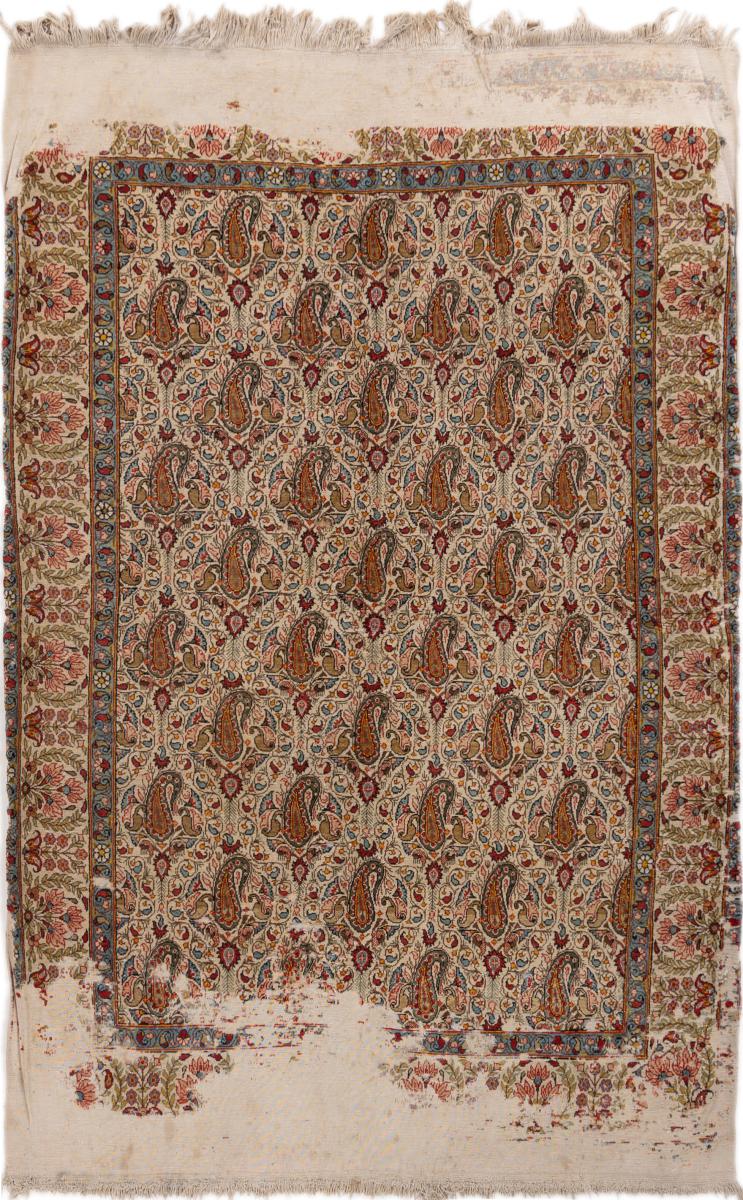 Tapis persan Ghom Antique 200x135 200x135, Tapis persan Noué à la main