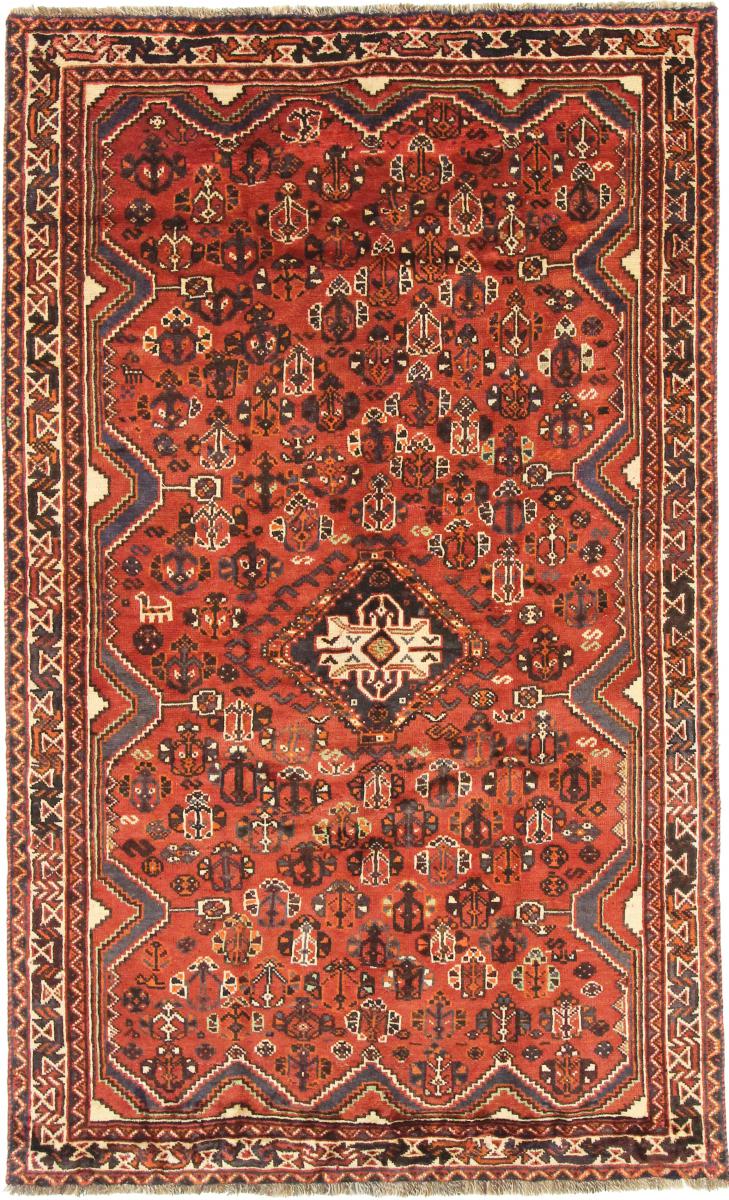 Persisk tæppe Shiraz 250x148 250x148, Persisk tæppe Knyttet i hånden